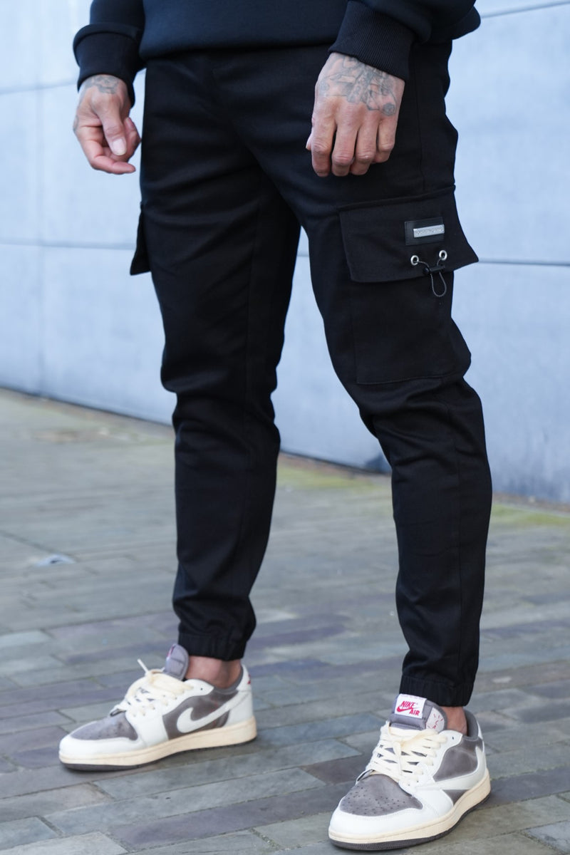 SPIRIT CARGO TROUSERS - BLACK