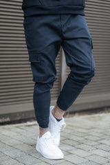 CASSON CARGO TROUSERS - NAVY