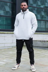 STATTEN SHERPA SWEATER - ICE