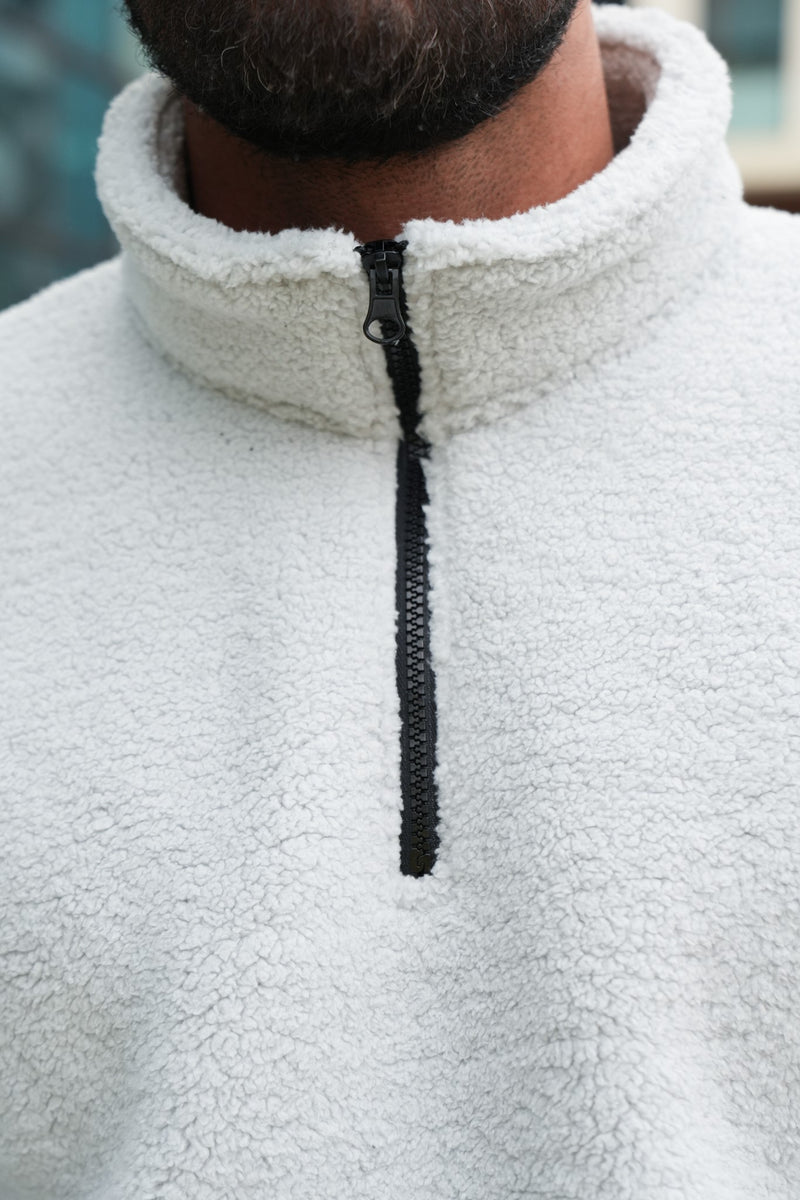 STATTEN SHERPA SWEATER - ICE