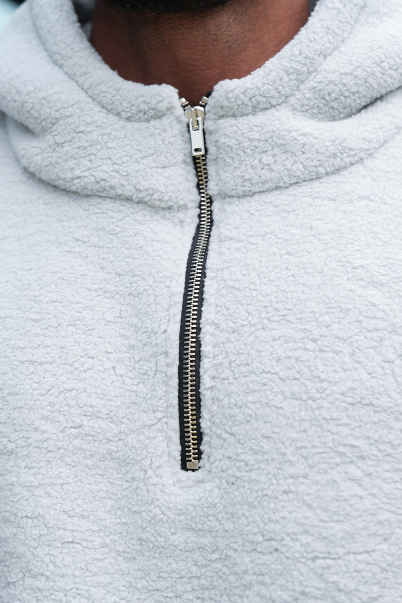 FRISCO SHERPA HOODIE - ICE