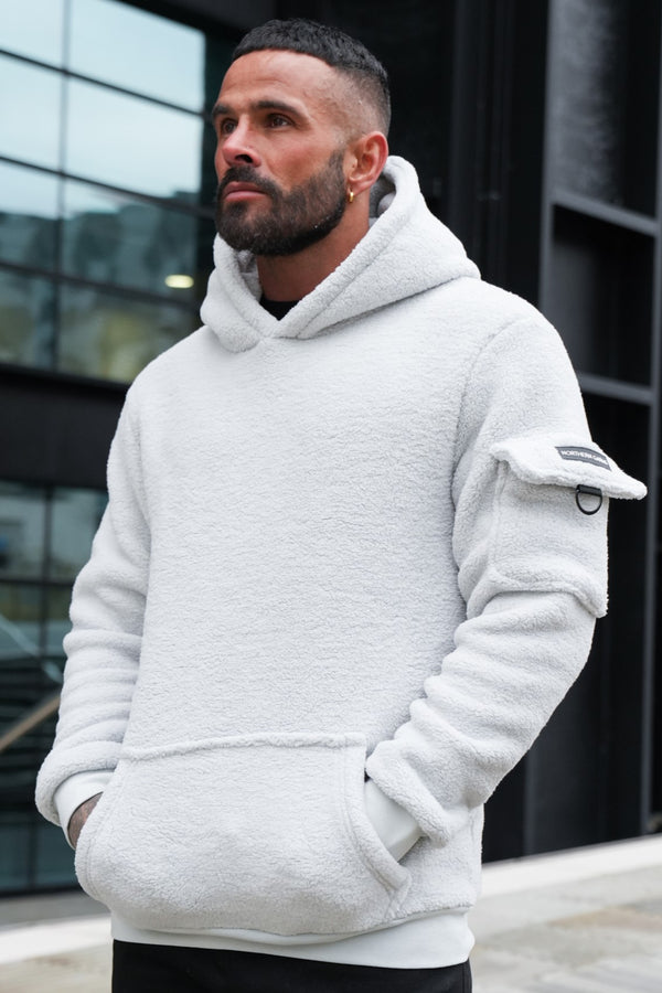 JENSEN SHERPA HOODIE - ICE