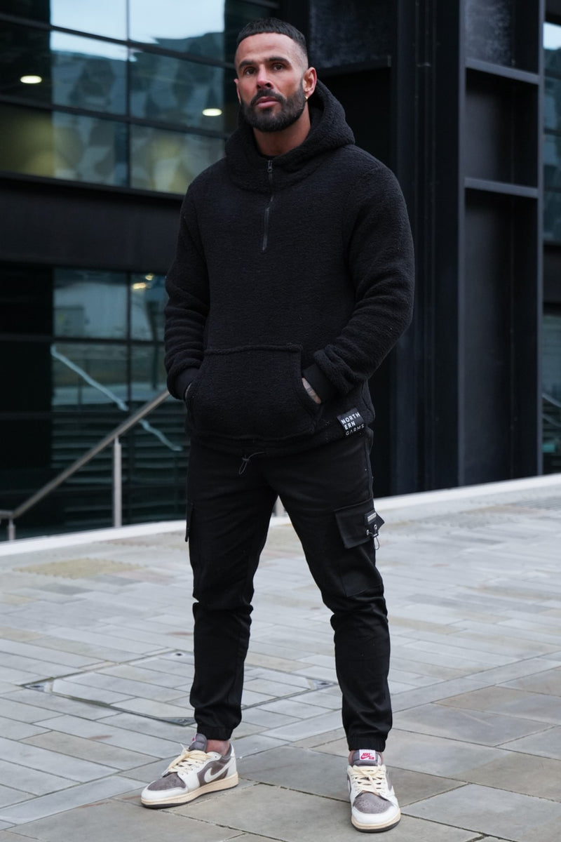 VIPER SHERPA HOODIE - BLACK