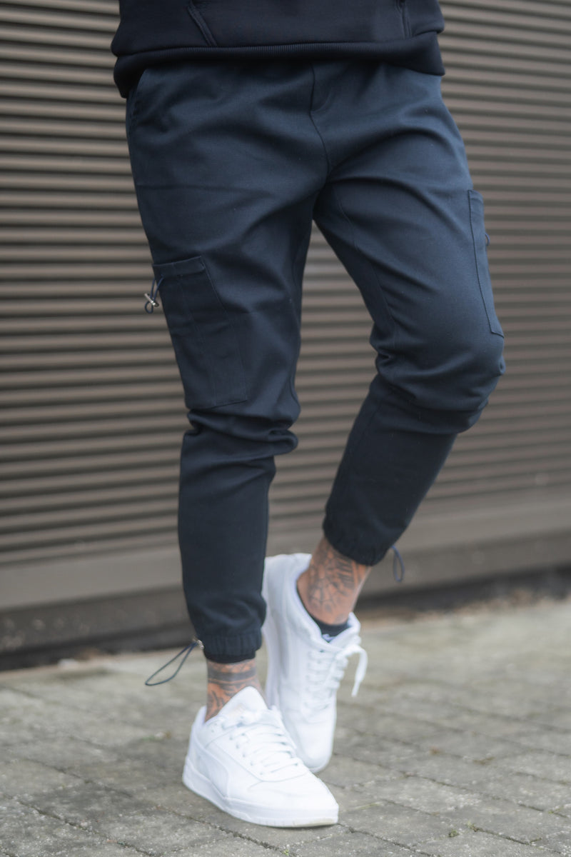 ORMOND CARGO TROUSERS - NAVY