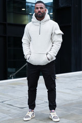 WALTHAM SHERPA HOODIE - STONE