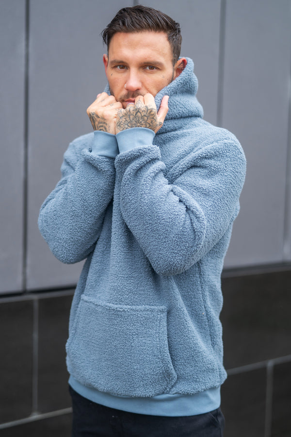 REID SHERPA HOODIE - SMOKE