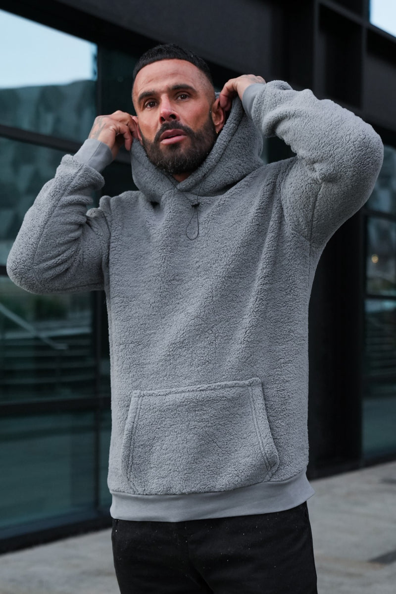 FORCE SHERPA HOODIE - STEEL