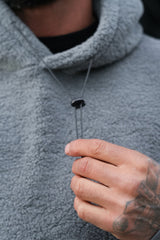 FORCE SHERPA HOODIE - STEEL