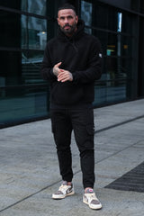 FORCE SHERPA HOODIE - BLACK