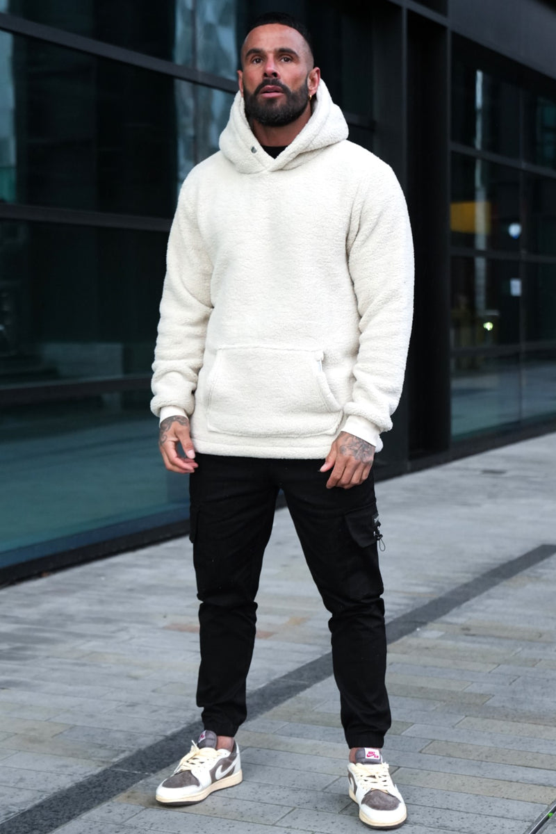 VARID SHERPA HOODIE - STONE