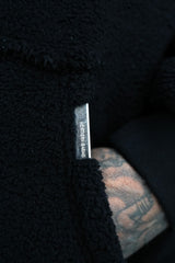 VARID SHERPA HOODIE - BLACK