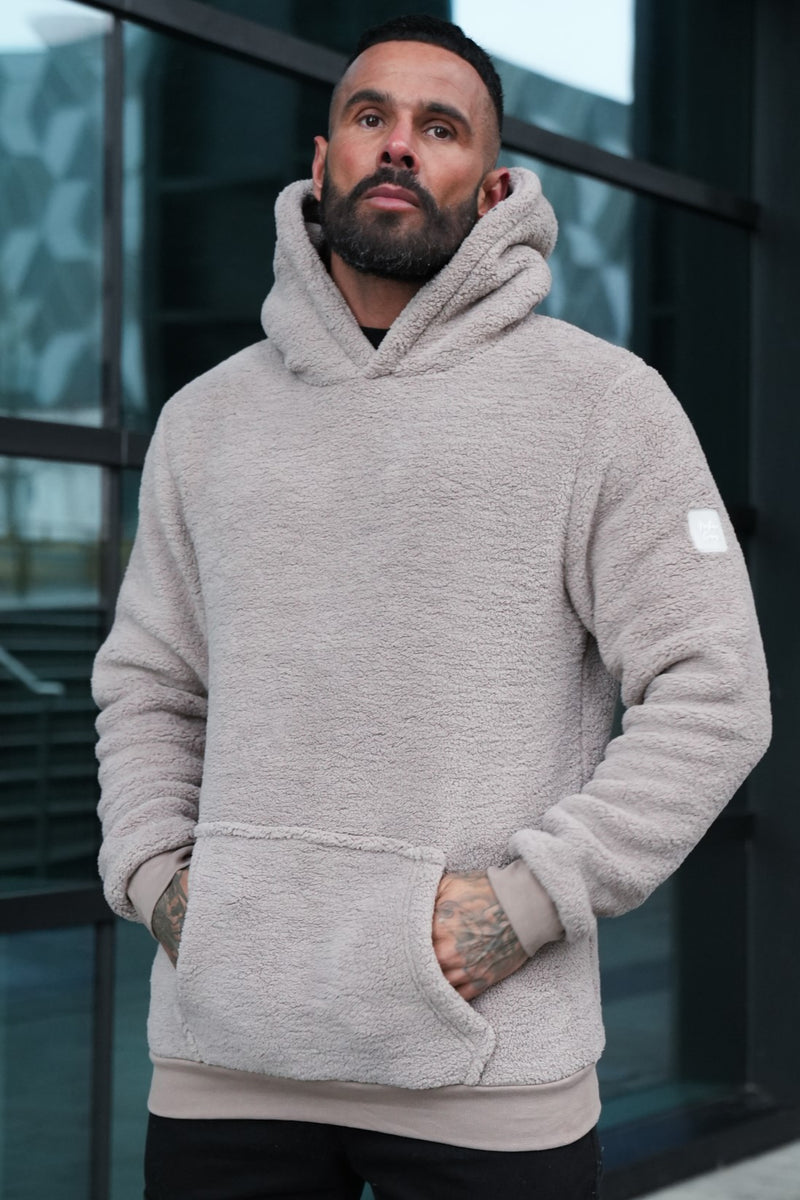 VISTA SHERPA HOODIE - TAUPE