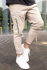 ACCESS CARGO TROUSERS - GREIGE